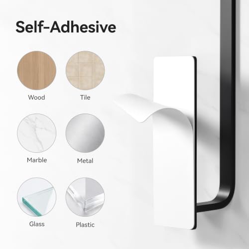 Paper Towel Holder Under Cabinet, Self-Adhesive or Drilling, Matte Black | Kitchen Roll Dispenser | Under-Cabinet or Wall-Mounted| Upgraded Aluminum | Lighter Yet Stronger Than Stainless Steel