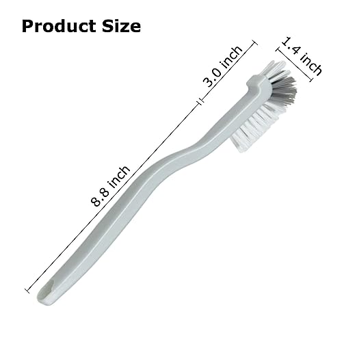 JIANYI Kitchen Scrub Brush with Angled Bristles | Ergonomic Handle, Stiff Bristles, Deep Corner Cleaning, Sink &amp; Dish Use, Durable Plastic