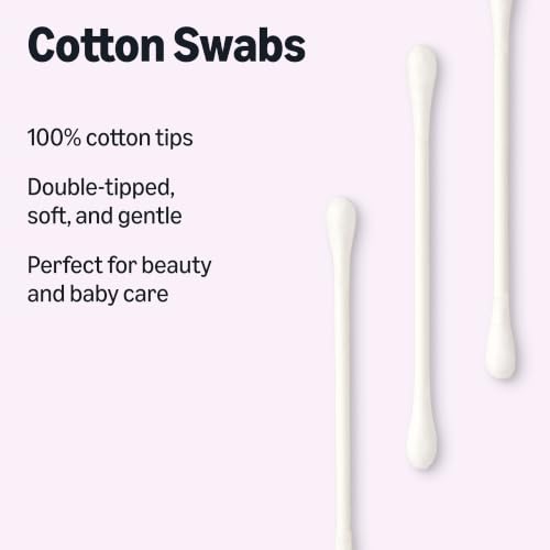 Amazon Essentials Cotton Swabs, 500 Count (Previously Amazon Basics)