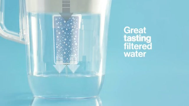 Brita Small 6-Cup Water Filter Pitcher, Includes 1 Filter, White | WQA and NSF/ANSI Certified, Reduces Chlorine, Copper, Mercury &amp; Cadmium, Lasts 2 Months, Household Essential