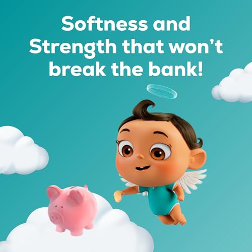 Angel Soft Toilet Paper Bulk Bathroom Tissue, 8 Mega Rolls=32 Regular Rolls | Bathroom essentials: 8 Mega Rolls = 32 Regular Rolls, 2-ply bath tissue with softness and strength