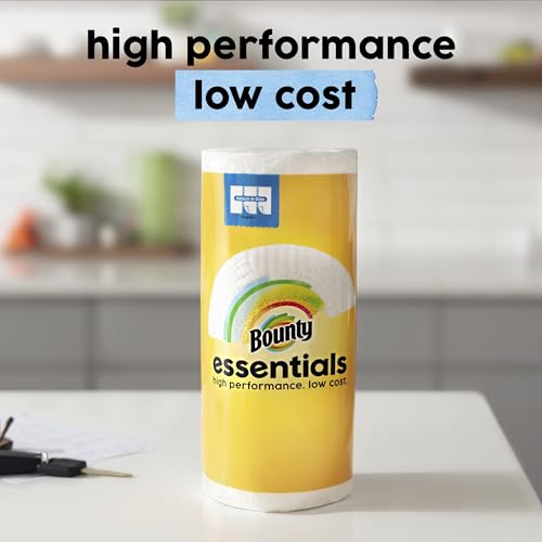 Bounty Essentials Select-A-Size Paper Towels, White, 2 Triple Rolls = 6 Regular Rolls (Packaging May Vary)