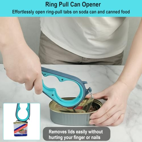 Otstar Jar Opener &amp; Bottle Opener for Seniors with Arthritis, Weak Hands | Adjustable Lid Opener Effortlessly Opens Jars, Bottles &amp; Pop-Top Cans, Great for Senior Parents, Grandparents, or Loved Ones