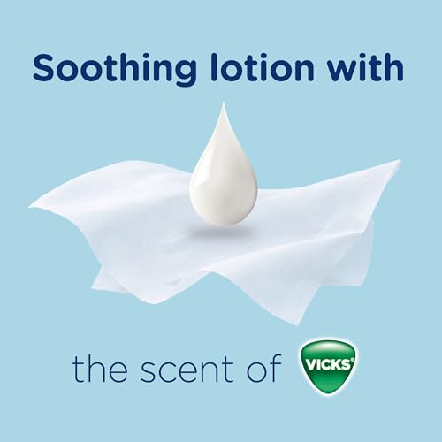 Puffs Plus Lotion with Vicks Facial Tissues, 4 Cubes, 48 Tissues per Box (192 Tissues) [Packaging May Vary]