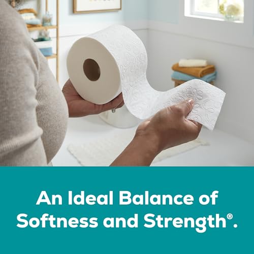 Angel Soft Toilet Paper, 4 Mega Rolls = 16 Regular Rolls, 2-Ply | Everyday use toilet tissue, household essentials, long-lasting mega toilet rolls; soft, strong, reliable, and septic safe