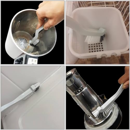 JIANYI Kitchen Scrub Brush with Angled Bristles | Ergonomic Handle, Stiff Bristles, Deep Corner Cleaning, Sink &amp; Dish Use, Durable Plastic