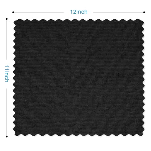 Orighty Microfiber Cleaning Cloth - 24 Pack, Black Cleaning Rags 12x11 inch | Microfiber Towels for Cars, Highly Absorbent Household Cleaning Supplies, Reusable Lint Free Cloths for House, Kitchen