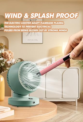 MEIRUBY Electric Candle Lighter, Valentine's Day Gifts for Women Mom Men Wife, USB Arc Rechargeable Windproof Long Lighter for Candle BBQ Housewarming Birthday Gifts Idals