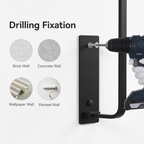 Paper Towel Holder Under Cabinet, Self-Adhesive or Drilling, Matte Black | Kitchen Roll Dispenser | Under-Cabinet or Wall-Mounted| Upgraded Aluminum | Lighter Yet Stronger Than Stainless Steel