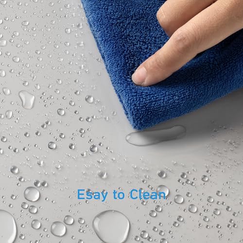 EHZNZIE Clear Black Shower Curtain Liner 72x72, PEVA Waterproof Bath Curtain, No Chemical Smell, 3 Weighted Magnets, Durable with Rustproof Metal Grommets