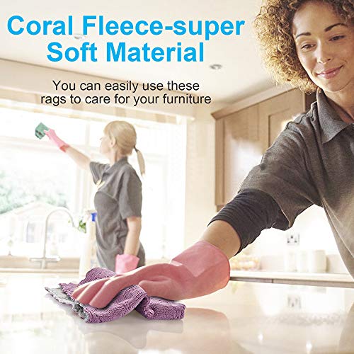 OstWony Small Reusable Cleaning Cloths,6 x 10 inch,11PCS,Absorbent Dish Rag | Small Reusable Cleaning Cloths,Super Absorbent Multipurpose Dish Cloths,for Furniture Rags,Tableware Quick-Drying Towels