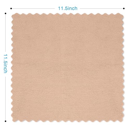 Orighty Microfiber Cleaning Cloth - 24 Pack, Brown Cleaning Rags 12x11 inch | Microfiber Towels for Cars, Highly Absorbent Household Cleaning Supplies, Reusable Lint Free Cloths for House, Kitchen