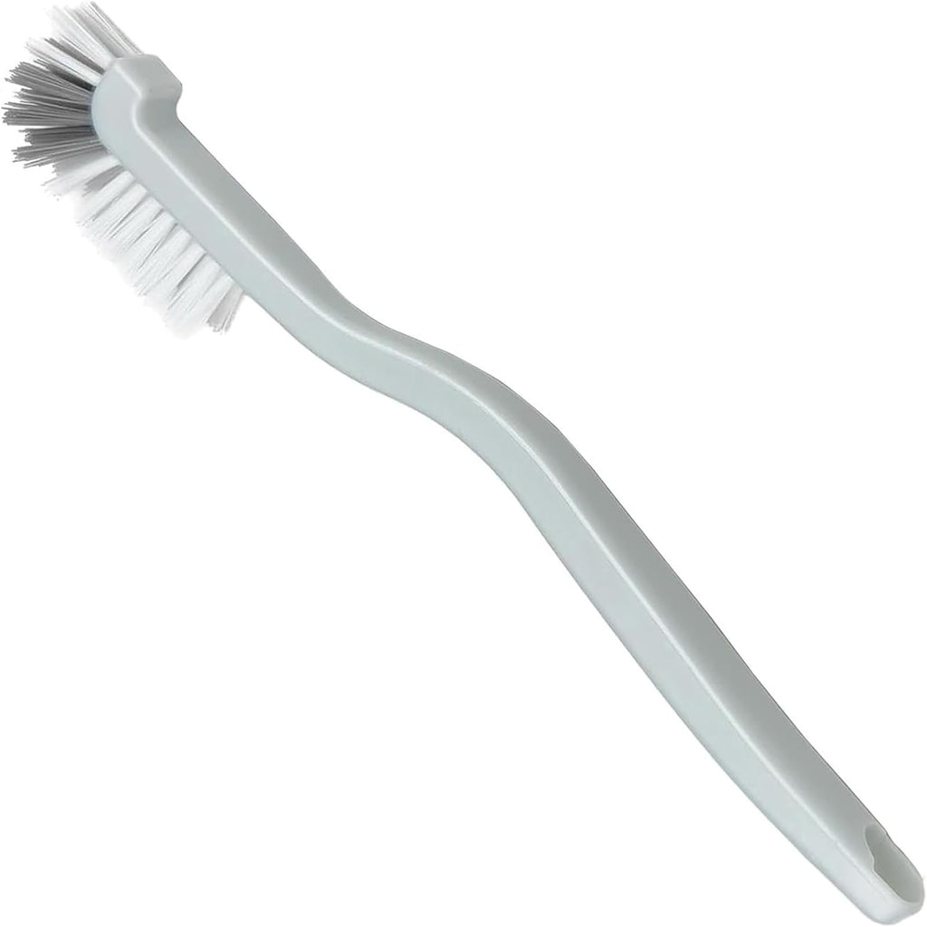 JIANYI Kitchen Scrub Brush with Angled Bristles | Ergonomic Handle, Stiff Bristles, Deep Corner Cleaning, Sink &amp; Dish Use, Durable Plastic