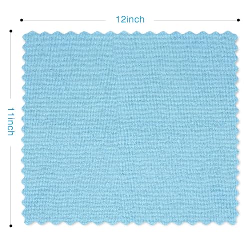 Orighty Microfiber Cleaning Cloth - 24 Pack, Blue Cleaning Rags 12x11 inch | Microfiber Towels for Cars, Highly Absorbent Household Cleaning Supplies, Reusable Lint Free Cloths for House, Kitchen