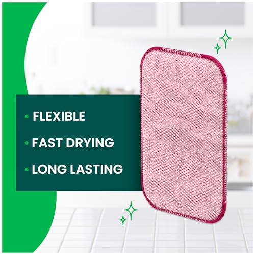 Scotch-Brite Dobie Scrub &amp; Wipe Cloths,Non-Scratch Scrubbing, 2 Pack | Dish Cloths for Everyday Cleaning in the Kitchen, Bathroom &amp; More