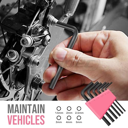 Hi-Spec Tool Set 25pc Pink Household DIY Tool Kit for Women. Small Mini Tool Box Set of Starter Basic Ladies Tools