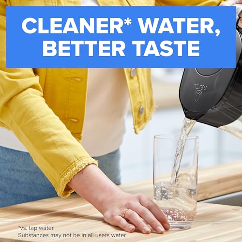 Brita Small 6-Cup Water Filter Pitcher, Includes 1 Filter, White | WQA and NSF/ANSI Certified, Reduces Chlorine, Copper, Mercury &amp; Cadmium, Lasts 2 Months, Household Essential