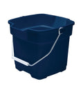 Rubbermaid Roughneck Square Bucket, 12-Quart, Blue, Sturdy Pail Bucket Organizer Household Cleaning Supplies Projects Mopping Storage Comfortable Durable Grip Pour Handle