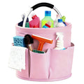 CIHTL Cleaning Caddy with Handle, for Cleaning Supplies Organizer Bucket | Foldable Storage Tote with 6 Pockets,17L Large Capacity Basket for Household Organizer,Laundry Room,Bathroom &amp; Home