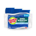 Scotch-Brite Zero Scratch Scrub Sponge, 3 Pack | Kitchen Sponges for Cleaning Home, Bathroom, Effective + Gentle Dish Scrubber, Safe on Nonstick surfaces