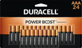 Duracell Coppertop AAA Batteries, 24 Count, 12-Year Shelf Life | Power Boost Ingredients