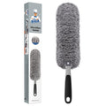 MR.SIGA Lint Free Microfiber Duster, Washable Duster for Household Cleaning | Microfiber hand duster, machine washable feather duster, dusters for cleaning, non slip handle, replaceable head