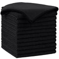 AIDEA Black Microfiber Cleaning Cloth-12PK, Absorbent Cleaning Rags 12"x12" | Microfiber Towels for Cars Lint Free Soft Microfiber Towels, Kitchen Towels Dusting Cloth, Dish Rags, Cleaning Towels