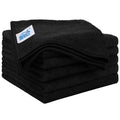 HOMEXCEL Black Microfiber Cleaning Cloth 6 Pack, 12.5 x 12.5 inch Microfiber Towels for Cars, Ultra Absorbent Car Washing Cloth, Lint Free Streak Free Cleaning Rags for Car, Kitchen, and Window
