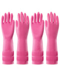 PACIFIC PPE 2 Pairs Reusable Natural Latex Dishwashing Gloves, Large | Kitchen gloves, dishwashing gloves, waterproof, reusable, non-slip grip, flexible fit for laundry and household cleaning