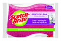 Scotch-Brite Delicate Clean Non-Scratch Scrub Sponge, 3 Pack | Kitchen Sponges for Cleaning Home, Bathroom, Effective + Gentle Dish Scrubber, Safe on Nonstick surfaces