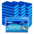 HOMEXCEL Sponges Kitchen 24 Pack, Non Scratch Scrub Dish Sponge for Dishes | Dual Sided Cleaning Sponges for Washing Dish &amp; Non-Stick Cookware, Blue Cellulose Sponge for Sink, Kitchen, Household