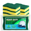 AIDEA Sponges Kitchen, 9Count, Dish Sponges, Heavy-Duty Scrub Sponge | Kitchen Sponge for Non-Coated Cookware, Scrubbing Power for Tough Messes, Cleaning Sponge for Kitchen, Bathroom, Household