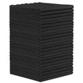 Orighty Microfiber Cleaning Cloth - 24 Pack, Black Cleaning Rags 12x11 inch | Microfiber Towels for Cars, Highly Absorbent Household Cleaning Supplies, Reusable Lint Free Cloths for House, Kitchen