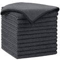 AIDEA Gray Microfiber Cleaning Cloth-12PK, Cleaning Rags 12"x 12" Absorbent | Microfiber Towels for Cars Lint Free, Reusable Microfiber Towels, Kitchen Towel Dusting Cloth, Dish Rags, Bulk Cleaning Towel