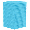 Orighty Microfiber Cleaning Cloth - 24 Pack, Blue Cleaning Rags 12x11 inch | Microfiber Towels for Cars, Highly Absorbent Household Cleaning Supplies, Reusable Lint Free Cloths for House, Kitchen