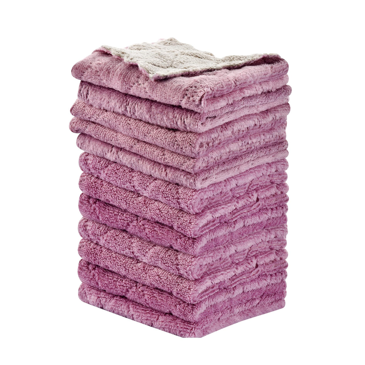 OstWony 12PCS Kitchen Towels Dish Cloths, Reusable Cleaning Rags 10x6in | Kitchen Towels Dish Towels,Multipurpose Reusable Dish Cloths,Highly Absorbent,Double-Sided Microfiber Cleaning Rag