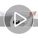 HAMITOR Toilet Bowl Brush Holder Set: Curved Design with Holder for Deep Cleaning Under Rim - Compact Hidden Scrubber for Small Space - Modern RV Bathroom Accessories - White 1 Pack