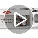 2 Packs Under Sink Pull-Out Storage Organizers, 12.8 Inches, Black | Multi-Purpose Cabinet Organizers and Storage for Bathroom &amp; Kitchen