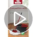 4 Pack Mop Heads Replacements for Easy Wring 1-Tank Spin System, Microfiber Spin Refills, Easy Cleaning Mop Repalce Head